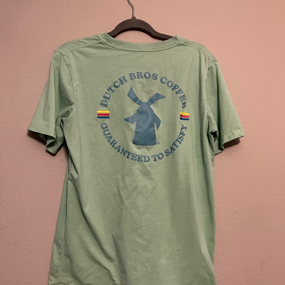 🌴2/$20🌴 Dutch Bros Coffee T Shirt Size Large Green